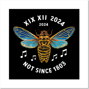 Entomology Cicada 2024 Brood XIII XIX Not Since 1803 Posters and Art